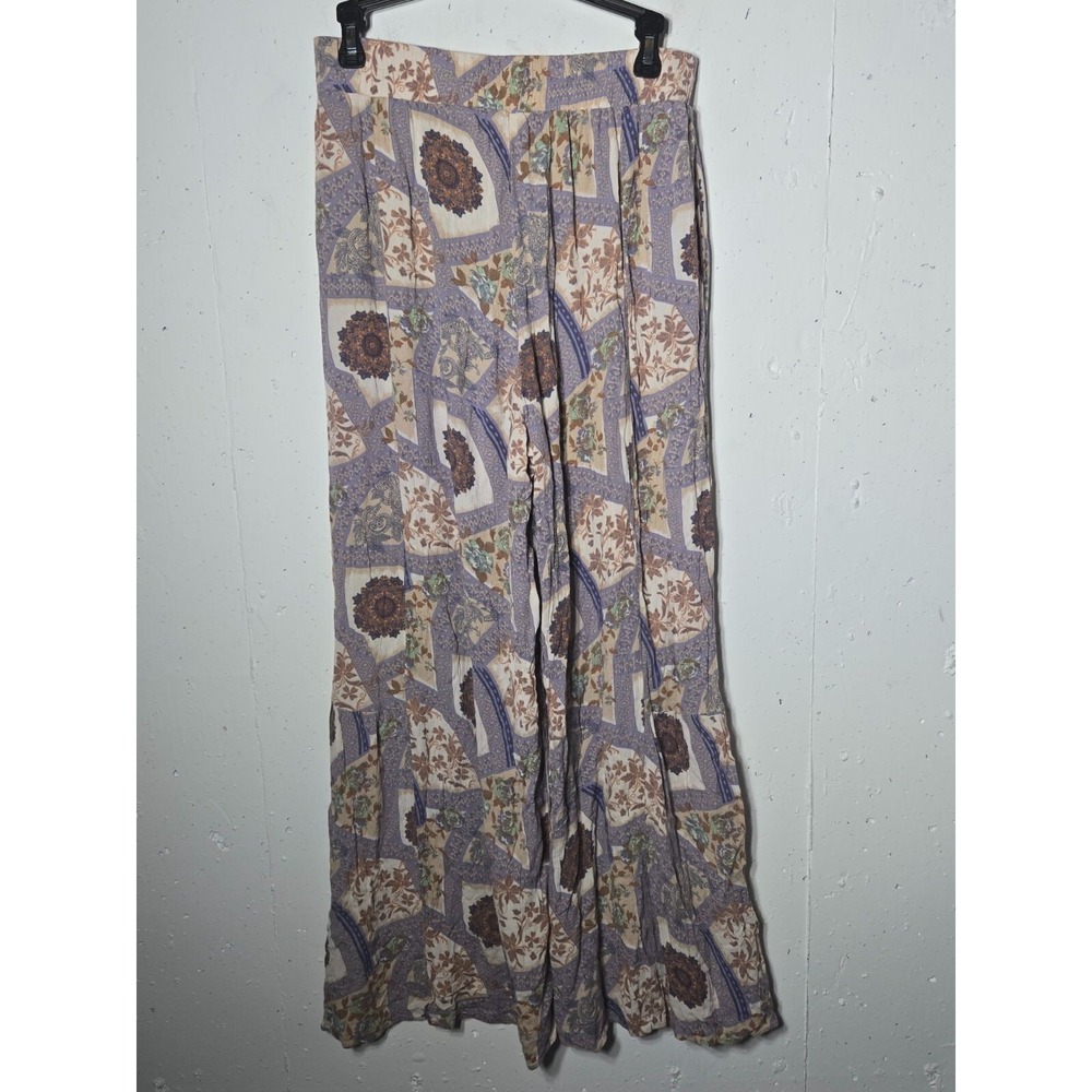 Easel Women Wide Leg Palazzo Pants Large Boho Flowy Pull On Hippie‎ Festival - Picture 3 of 11
